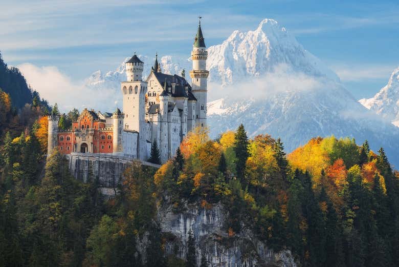 Neuschwanstein Castle, like Disney's fairytales